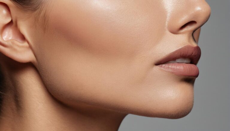 jawline after filler defined